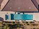 Relaxing turquoise pool with spa and landscaping at 36549 N Porta Nuova Rd, Scottsdale, AZ 85262