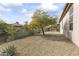 Landscaped side yard with gravel and a tree at 36549 N Porta Nuova Rd, Scottsdale, AZ 85262