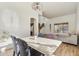 Dining area with hardwood floors and a view to living room at 4684 S Maverick Ave, Gilbert, AZ 85297