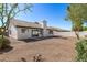 Large backyard with gravel and block wall at 6516 E Russell St, Mesa, AZ 85215