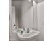 Clean bathroom with a single sink vanity and a mirror at 826 E Bradstock Way, San Tan Valley, AZ 85140
