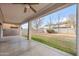Covered patio with ceiling fan and view of backyard at 826 E Bradstock Way, San Tan Valley, AZ 85140