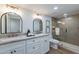 Bathroom boasts double vanity, walk-in shower, and modern finishes at 8642 E Monterosa Ave, Scottsdale, AZ 85251