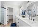 Double vanity bathroom with modern fixtures and finishes at 1010 E Indianola Ave, Phoenix, AZ 85014