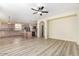 Open concept kitchen with island and granite countertops at 1059 W Caroline Ln, Tempe, AZ 85284