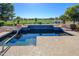 Inviting pool with golf course view; perfect for relaxation at 13105 W Micheltorena Dr, Sun City West, AZ 85375