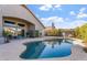 Inviting backyard oasis featuring a sparkling pool and patio at 1618 E Montoya Ln, Phoenix, AZ 85024