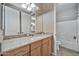 Bathroom with vanity, sink, and shower at 18672 W Santa Irene Dr, Goodyear, AZ 85338