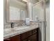 Bathroom with single vanity, granite countertop, and shower at 31847 N 53Rd St, Cave Creek, AZ 85331