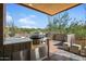 Stainless steel outdoor kitchen with built-in grill at 39349 N 107Th Way, Scottsdale, AZ 85262