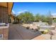 Pathway to hot tub and outdoor kitchen area at 39349 N 107Th Way, Scottsdale, AZ 85262