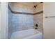 Clean bathroom with tile shower and tub at 4615 E Bent Tree Dr, Cave Creek, AZ 85331