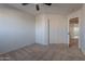 Bedroom with double doors and ceiling fan at 4615 E Bent Tree Dr, Cave Creek, AZ 85331