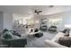 Living room with stylish furniture and a large window at 4615 E Bent Tree Dr, Cave Creek, AZ 85331