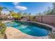 Stunning kidney-shaped pool surrounded by lush landscaping at 4615 E Bent Tree Dr, Cave Creek, AZ 85331