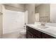 Bathroom with shower/tub combo and vanity at 5720 S Wildrose --, Mesa, AZ 85212