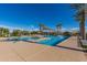 Large community pool with lap lanes and lounge chairs at 5720 S Wildrose --, Mesa, AZ 85212