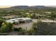 Aerial view of a single-story home with a large lot and mountain views at 5730 E Cielo N Run, Cave Creek, AZ 85331