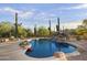 Stunning kidney-shaped pool and spa with mountain backdrop at 5730 E Cielo N Run, Cave Creek, AZ 85331