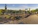 Horse stable area with metal fencing and desert landscape at 5730 E Cielo N Run, Cave Creek, AZ 85331