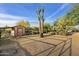 Small storage shed nestled amongst desert plants and cacti at 5730 E Cielo N Run, Cave Creek, AZ 85331