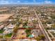 Wide aerial view showcasing the property and surrounding area at 6319 N Mockingbird Ln, Paradise Valley, AZ 85253