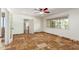 Bright bedroom with tile flooring and ceiling fan at 6319 N Mockingbird Ln, Paradise Valley, AZ 85253