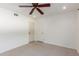 Bedroom with ceiling fan and neutral wall colors at 6319 N Mockingbird Ln, Paradise Valley, AZ 85253