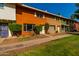 Front view of a townhome with brick exterior and green grass at 6622 N 43Rd Ave, Glendale, AZ 85301