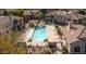 Inviting community pool with lounge chairs and landscaping at 955 E Knox Rd # 110, Chandler, AZ 85225