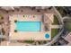 Overhead view of refreshing community pool and spa at 955 E Knox Rd # 110, Chandler, AZ 85225