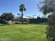 Green lawn with playground and tennis courts at 9690 N 117Th Way, Scottsdale, AZ 85259