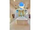 Elegant bathroom with a large soaking tub, skylight, and tile floors at 10040 E Happy Valley Rd # 1047, Scottsdale, AZ 85255