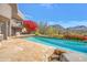 Relaxing pool area with mountain views and beautiful landscaping at 10040 E Happy Valley Rd # 1047, Scottsdale, AZ 85255