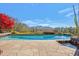 Inviting pool with flagstone patio and stunning mountain views at 10040 E Happy Valley Rd # 1047, Scottsdale, AZ 85255