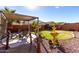 Backyard with covered patio and fountain at 11719 W Planada Ct, Sun City, AZ 85373