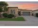 Beautiful single-story home with a two-car garage and landscaped front yard at 1713 E Amaranth Trl, Queen Creek, AZ 85140