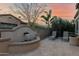 Charming water feature with seating area, perfect for relaxation at 1713 E Amaranth Trl, Queen Creek, AZ 85140