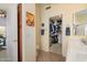 Bathroom with toilet, walk-in closet and double sink vanity at 18431 N Coconino Dr, Surprise, AZ 85374