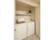 Laundry room with washer, dryer, and shelving at 21320 N 56Th St # 2066, Phoenix, AZ 85054