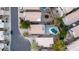 Aerial view of home with pool in a residential area at 23637 N 22Nd St, Phoenix, AZ 85024