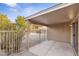 Covered patio with wrought iron gate and view of the pool at 23637 N 22Nd St, Phoenix, AZ 85024