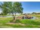 Picturesque pond and waterfall landscape at 2505 S Copperwood Ave, Mesa, AZ 85209