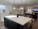 Spacious kitchen with a large island and modern appliances at 2976 E Cullumber St, Gilbert, AZ 85234