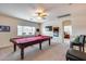 Upstairs game room featuring a pool table at 44192 W Canyon Creek Dr, Maricopa, AZ 85139