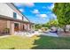 Expansive backyard, featuring a large chessboard and lawn at 5112 N 35Th St, Phoenix, AZ 85018