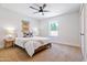 Cozy bedroom with a queen bed, light wood nightstands, and window at 5112 N 35Th St, Phoenix, AZ 85018