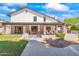 Home's exterior features a large backyard with pool and chess at 5112 N 35Th St, Phoenix, AZ 85018