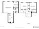 Two-story floor plan, including kitchen, bedrooms and bathrooms at 706 E Washington St # 202, Phoenix, AZ 85034