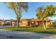 Ranch-style brick home with a well-manicured lawn and mature trees at 1018 W Ivanhoe St, Chandler, AZ 85224